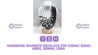 FURSA Fashion handmade shungite necklace