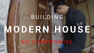 DIY Modern Home Remodel Time lapse - General Electrical wiring