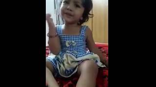 Cute girl saying about reddish cheeks   Funny Fails Baby Video