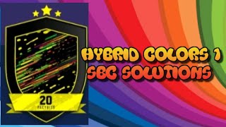 HYBRID COLORS I ALL SBC SOLUTIONS PACYBITS FUT 20 ¦ Hybrid colors 1 sbc solution