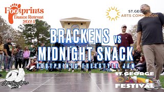 BRACKENS vs MIDNIGHT SNACK | Footprints Freestyle Jam 2024 | 2v2 Top 16 | #SXSTV