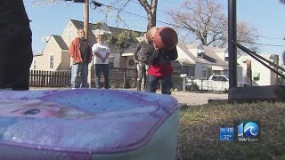 Neighbors battle over basketball hoop on small Portsmouth block