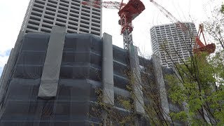 【住友不動産新宿セントラルパークタワー】住友不動産 西新宿6丁目プロジェクトの建設状況（2018年4月11日）