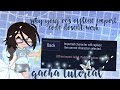 「why your oc’s (offline) export codes don’t work || a gacha tutorial/informational video」