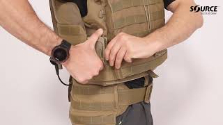 Rails Buckles on SOURCE Scalable Tactical Vest (STV)