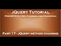 jQuery method chaining