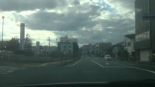 ⑪京都府福知山市の市街地をドライブした風景　　The scenery which it drove a city area of Fukuchiyama-shi, Kyoto