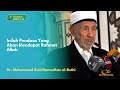 Nasihat Untuk Para Pendosa | Syekh Prof. Dr. Muhammad Said Ramadhan Al-Buthi