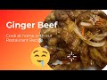 How to make Ginger Beef at Home with Restaurant Recipe