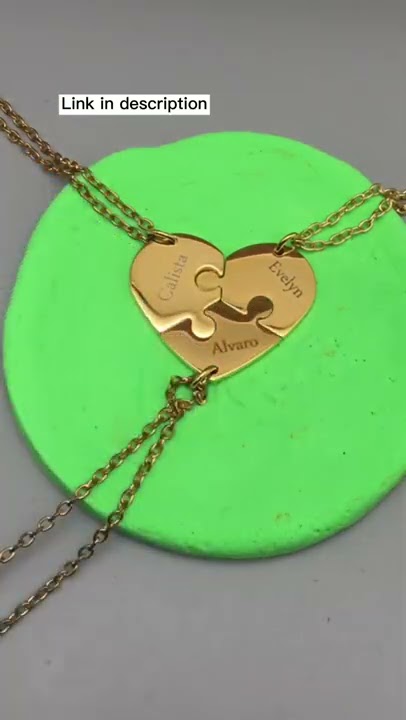 Matching Best Friend Necklaces For 3 - YouTube