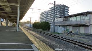 313系8000番代浜松発静岡方面行き回送菊川駅通過シーンB201編成313-8501