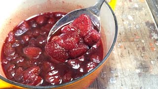 旬を閉じ込めてアレンジ活用万能〜！スイーツにドリンクに♪ ごろごろイチゴジャムの作り方　How to make Strawberry jam