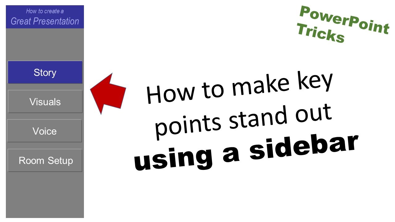 Sidebars: Making Key Points Stand Out In PowerPoint - YouTube