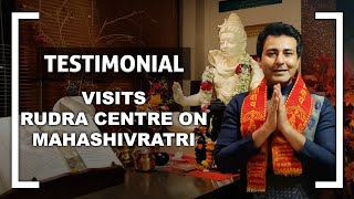 Krishna Bharadwaj (Tenali Rama) Visits Rudra Centre On Mahashivratri Shares His Experience