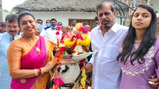 MLA Roja Selvamani Kanuma Celebrations With Her Family | Anshumalika | Daily Culture