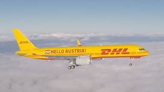 DHL Air Austria Boeing 757-200F OE-LNZ air to air shooting