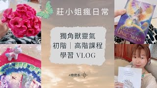 【獨角獸靈氣初階 \u0026 高階課程 Vlog 】心靈成長課程| 自我療癒|  莊小姐瘋日常-療癒系