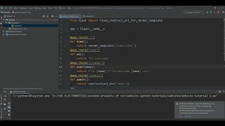 Flask tutorial 2#-html file with python file