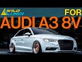 RS3 Style Gloss Black Honeycomb Front Bumper Grille For AUDI A3 8V S3 13-16 Fg87