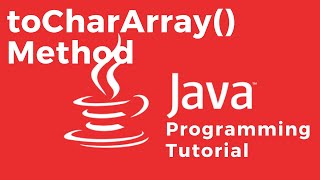 How to convert a String into an Array of characters using the toCharArray() method