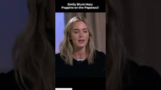 emily blunt mary poppins on the paparazzi