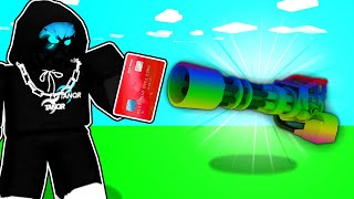 I spent Robux to buy a OVERPOWERED weapon in Roblox..