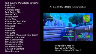 new fortnite cronusmax gpc scripts ps4 xbox pc fast building - fortnite ps4 aim assist