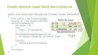 Java Programming: File I/O using Scanner and PrintWriter