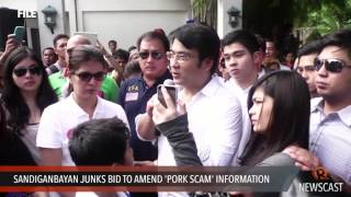 Sandiganbayan junks Ombudsman's bid to amend 'pork scam' information