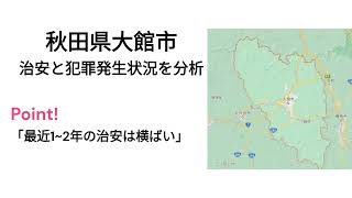 秋田県大館市の治安と事件犯罪発生状況2018年～2022年