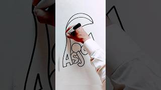 Asjad name in modern style calligraphy #art🖌️♥️🖌️#shots