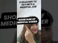 5 reasons to get into medical coding job shorts medicalcoding coder career