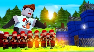 Roblox Tower Battle Flame Thrower Troop Melts Zombies - roblox castle defender roblox valor knights horses catapults
