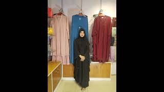 দুবাই কালো বোরকা হিজাব ওড়না সহ।। Dubai black koti burkha with hijab।। Sirah Boutique