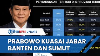 Perebutan Suara Capres 5 Provinsi Besar versi LSI Denny JA: Prabowo Unggul di Jabar, Banten, \u0026 Sumut