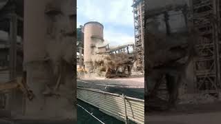 Demolition of silo attached building