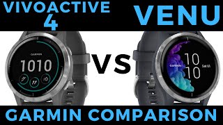 Vivoactive 4 vs Venu - Garmin Smartwatch Feature Comparison and Review