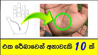 ඔයාගෙ අත ඔයාම බලාගන්න | එක රේඛාවයි අනාවැකි 10 යි | hastha reka anaweki