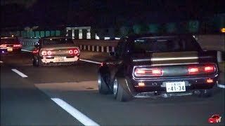 【旧車走行動画】 直管 シャコタン 車高短  街道レーサー Lowered Lowcar exhaust