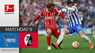 Hertha Berlin - SC Freiburg 2-2 | Highlights | Matchday 9 – Bundesliga 2022/23