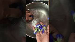 Butterfly pea flower tea | Sangu poo tea | How to make tea | Premi food #shorts #chai #tea