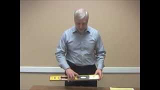 Calibrating the level used for measuring accessible routes for ADAAG Compliance.