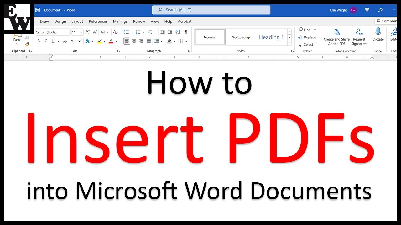 How To Insert Pdf File As Image In Word - Printable Templates Free