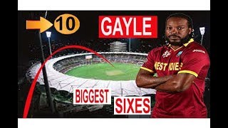 10 Longest Sixes of Chris Gayle Bating Career