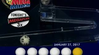 2017 01 27 Mega Millions Numbers and draw results
