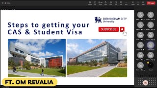 Steps to get your CAS and Student Visa Recorded Full Webinar BCU UK-2023