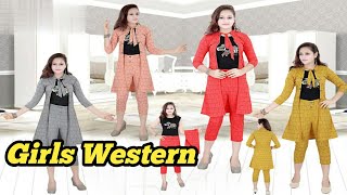 Latest Stylish Girls Western Dress Ideas / Girls Modern Western Outfit/ koti suit collection