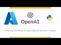 How to use Azure Open a Service ❤️ in Python 🎉 #openai #python #ai