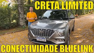 Hyundai Creta Limited 2023 - Consumo e teste completo do Bluelink