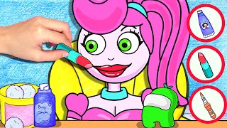 Mommy Long Legs bath and beauty for the date - Stop Motion Paper | Yul Channel #5